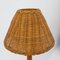 Vintage Rattan Tischlampe, Italien, 1970er 5