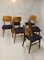 Traditional Slatted Wood Chairs, Mid-20th Century, Set of 6 9