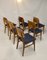 Traditional Slatted Wood Chairs, Mid-20th Century, Set of 6 13