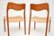 Vintage Danish Teak Chairs 71 by Niels Moller, Set of 2 9