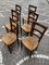 French Straw Mountain Chalet Chairs by Georges Robert, 1960s, Set of 6 7
