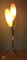 Mid-Century Dreibein Stehlampe mit Plissierten Schirmen 7