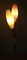 Mid-Century Dreibein Stehlampe mit Plissierten Schirmen 14