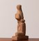 Brutalist Decorative Brown Sanded Concrete Statue, 1980s 6