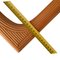 Espejo triple Mid-Century de bambú, Imagen 5