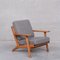 Mid-Century Danish Oak Armchair Ge290 by Hans J Wegner for Getama, Image 1