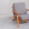 Poltrona Ge290 Mid-Century in quercia di Hans J Wegner per Getama, Danimarca, Immagine 5