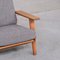 Poltrona Ge290 Mid-Century in quercia di Hans J Wegner per Getama, Danimarca, Immagine 10