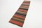 Striped Kilim Runner Rug in Wool, Image 4