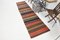 Striped Kilim Runner Rug in Wool, Image 2