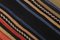 Striped Kilim Runner Rug in Wool, Image 11