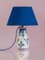 Handgefertigte Vintage Lampe mit blauem Fuß von Royal Delft 6