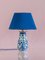 Handgefertigte Vintage Lampe mit blauem Fuß von Royal Delft 1