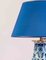 Handgefertigte Vintage Lampe mit blauem Fuß von Royal Delft 5