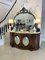 Antique Victorian Burr Walnut and Carved Mirror Credenza, Image 2