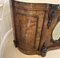 Aparador victoriano antiguo de madera nudosa de nogal y espejo tallado, Imagen 9