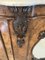 Antike viktorianische Spiegel Anrichte aus Wurzelholz & geschnitztem Nussholz 6