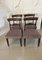 Antique Regency Quality Carved Mahogany Dining Chairs, Set of 4 1