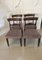 Antique Regency Quality Carved Mahogany Dining Chairs, Set of 4, Image 1