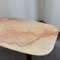 Tavolino da caffè con ripiano in marmo e struttura in legno, anni '60, Immagine 4