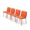 Chairs in Red Fabric by Gianni Moscatelli for Formanova, 1970s, Set of 4 1