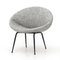 Round Velvet Chair, 1950s, Image 1