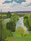 Jackson Gary, The Terrace, Richmond Hill, en Plein Air, siglo XX, óleo a bordo, Imagen 1