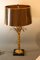 Lampada da tavolo Palmier in bronzo dorato di Maison Charles, anni '50, Immagine 5