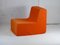 Space Age Armchair in Foam and Orange Jersey, 1970 9