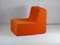 Space Age Armchair in Foam and Orange Jersey, 1970, Image 9