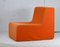 Space Age Armchair in Foam and Orange Jersey, 1970, Image 11