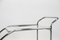 Carrello bar Art Dèco in acciaio tubolare cromato e vetro, anni '50, Immagine 11