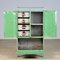 Industrial Iron Cabinet with 4 Drawers, 1960s 4