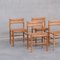Mid-Century Rush Dining Chairs by Charlotte Perriand Dordogne, Set of 4 4