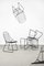 Minimalistischer skandinavischer moderner Mid-Century Stuhl aus schwarzem Draht, 1960er, 5er Set 21