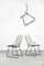 Minimalistischer skandinavischer moderner Mid-Century Stuhl aus schwarzem Draht, 1960er, 5er Set 11