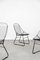 Minimalistischer skandinavischer moderner Mid-Century Stuhl aus schwarzem Draht, 1960er, 5er Set 22