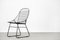 Minimalistischer skandinavischer moderner Mid-Century Stuhl aus schwarzem Draht, 1960er, 5er Set 15