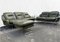 Space Age Leather Sofa Set, 1970s, Set of 3 1