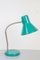 Turquoise Gooseneck Table Lamp, 1960s 7