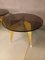 Rotondo Table in Polished Solid Brass and Bronzed Glass 3