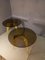 Rotondo Table in Polished Solid Brass and Bronzed Glass 12