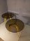 Rotondo Tisch aus poliertem massivem Messing und bronziertem Glas 12