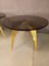 Rotondo Table in Polished Solid Brass and Bronzed Glass 10