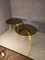 Rotondo Table in Polished Solid Brass and Bronzed Glass 11