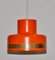 Vintage Pendant Lamp in Orange from Vitrika, Image 8