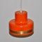 Lámpara colgante vintage en naranja de Vitrika, Imagen 3