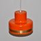 Vintage Pendant Lamp in Orange from Vitrika, Image 3