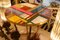 Italian Multicolored Circular Murano Crystal Table, 1970s 6