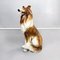 Italienische moderne Keramikskulptur eines sitzenden Collie Hundes, 1970er 2